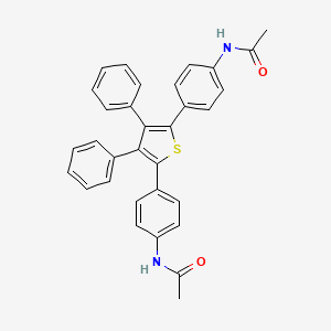 Acetamide, N,N'-[(3,4-diphenyl-2,5-thiophenediyl)di-4,1-phenylene]bis-