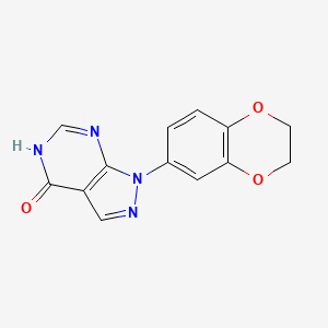 1-(2,3-Dihydrobenzo[b][1,4]dioxin-6-yl)-1H-pyrazolo[3,4-d]pyrimidin-4(5H)-one