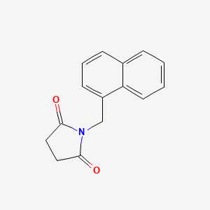 molecular formula C15H13NO2 B1649927 2,5-Pyrrolidinedione, 1-(1-naphthalenylmethyl)- CAS No. 108640-72-8