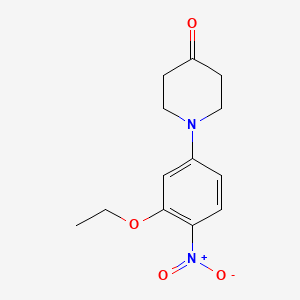 molecular formula C13H16N2O4 B1649934 1-[3-(Ethyloxy)-4-nitrophenyl]-4-piperidinone CAS No. 1089283-26-0