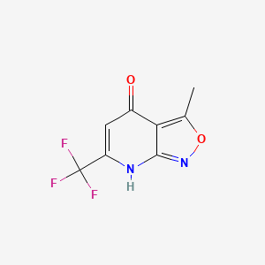 3-Methyl-6-(trifluoromethyl)[1,2]oxazolo[3,4-b]pyridin-4(1H)-one