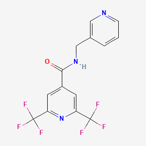 N-[(pyridin-3-yl)methyl]-2,6-bis(trifluoromethyl)pyridine-4-carboxamide