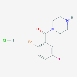 1-(2-Bromo-5-fluorobenzoyl)piperazine hydrochloride
