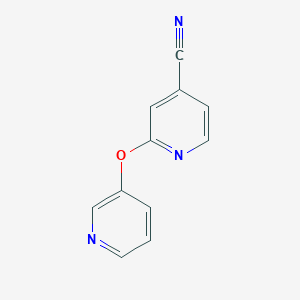2-(Pyridin-3-yloxy)pyridine-4-carbonitrile