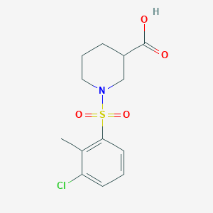 1-(3-Chloro-2-methylbenzenesulfonyl)piperidine-3-carboxylic acid