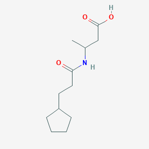 3-(3-Cyclopentylpropanamido)butanoic acid