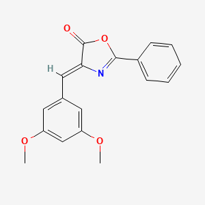 (4Z)-4-[(3,5-dimethoxyphenyl)methylidene]-2-phenyl-1,3-oxazol-5-one