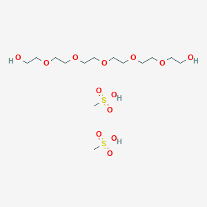 molecular formula C14H34O13S2 B1649983 3,6,9,12,15-Pentaoxaheptadecane-1,17-diol, dimethanesulfonate CAS No. 109789-40-4