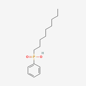 molecular formula C15H25O2P B1649985 Phosphinic acid, nonylphenyl- CAS No. 109815-12-5