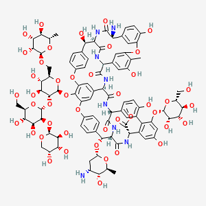 molecular formula C95H110N8O44 B1650001 Ristomycin A CAS No. 11021-66-2