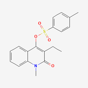 3-Ethyl-1-methyl-2-oxo-1,2-dihydroquinolin-4-yl 4-methylbenzene-1-sulfonate