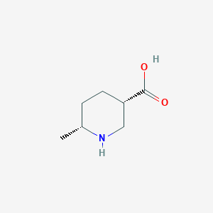 molecular formula C7H13NO2 B1650007 (3S,6R)-6-Methylpiperidine-3-carboxylic acid CAS No. 110287-79-1