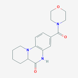 3-(Morpholine-4-carbonyl)-5,6a,7,8,9,10-hexahydropyrido[1,2-a]quinoxalin-6-one