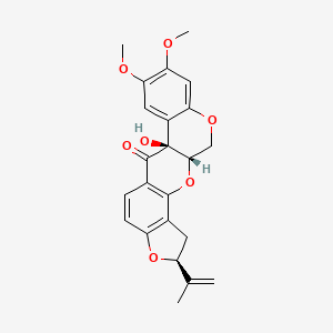 (1)Benzopyrano(3,4-b)furo(2,3-h)(1)benzopyran-6(6aH)-one,1,2,12,12a-tetrahydro-6a-hydroxy-8,9-dimethoxy-2-(1-methylethenyl)-, (2S-(2alpha,6aalpha,12aalpha))-