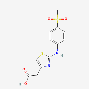 2-(2-((4-(Methylsulfonyl)phenyl)amino)thiazol-4-yl)acetic acid