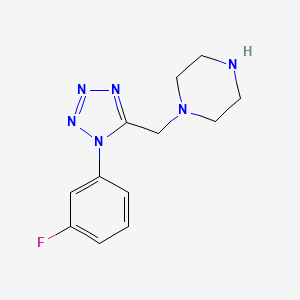 1-[[1-(3-Fluorophenyl)tetrazol-5-yl]methyl]piperazine