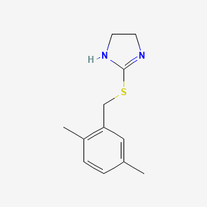 2-{[(2,5-dimethylphenyl)methyl]sulfanyl}-4,5-dihydro-1H-imidazole