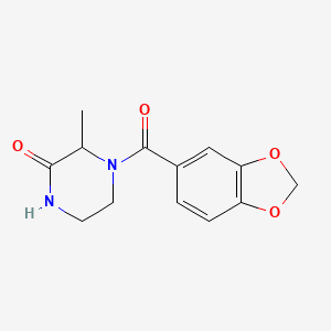 4-(Benzo[d][1,3]dioxole-5-carbonyl)-3-methylpiperazin-2-one