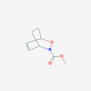 molecular formula C8H11NO3 B1650050 Methyl 2-oxa-3-azabicyclo[2.2.2]oct-5-ene-3-carboxylate CAS No. 110590-27-7