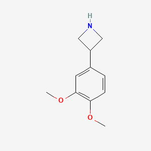 molecular formula C11H15NO2 B1650056 3-(3,4-Dimethoxyphenyl)azetidine CAS No. 1107627-18-8