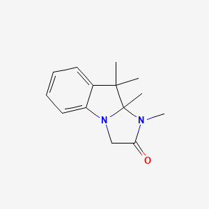 molecular formula C14H18N2O B1650059 3,3a,4,4-tetramethyl-1H-imidazo[1,2-a]indol-2-one CAS No. 110789-43-0
