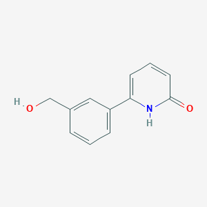 molecular formula C12H11NO2 B1650075 2-羟基-6-(3-羟甲基苯基)吡啶 CAS No. 1111105-35-1