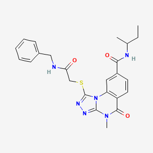 1-{[2-(benzylamino)-2-oxoethyl]thio}-N-(sec-butyl)-4-methyl-5-oxo-4,5-dihydro[1,2,4]triazolo[4,3-a]quinazoline-8-carboxamide