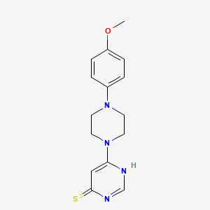 6-[4-(4-methoxyphenyl)piperazin-1-yl]pyrimidine-4(3H)-thione