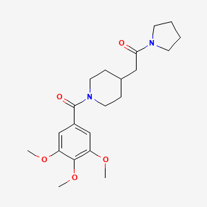 4-(2-Oxo-2-pyrrolidin-1-ylethyl)-1-(3,4,5-trimethoxybenzoyl)piperidine
