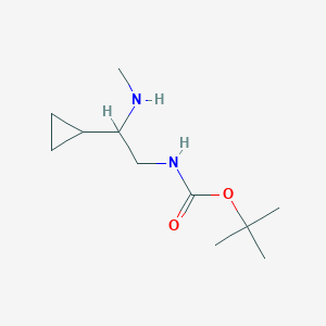 tert-butyl N-[2-cyclopropyl-2-(methylamino)ethyl]carbamate