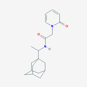 molecular formula C19H26N2O2 B1650122 N-[1-(1-Adamantyl)ethyl]-2-(2-oxopyridin-1-yl)acetamide CAS No. 1118788-25-2