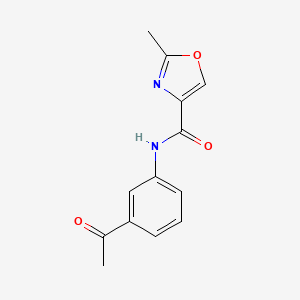 molecular formula C13H12N2O3 B1650127 N-(3-acetylphenyl)-2-methyl-1,3-oxazole-4-carboxamide CAS No. 1119415-99-4