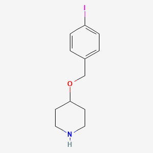 4-[(4-Iodophenyl)methoxy]piperidine