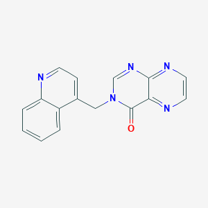 molecular formula C16H11N5O B1650141 3-(Quinolin-4-ylmethyl)pteridin-4-one CAS No. 1125414-06-3