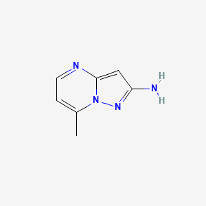 molecular formula C7H8N4 B1650144 7-Methylpyrazolo[1,5-a]pyrimidin-2-amine CAS No. 1126-25-6