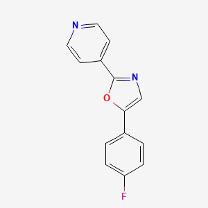 Pyridine, 4-[5-(4-fluorophenyl)-2-oxazolyl]-