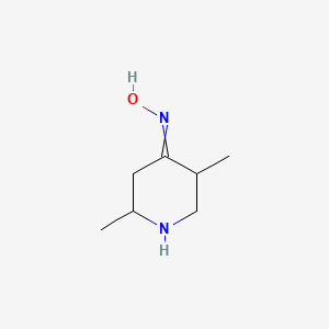 molecular formula C7H14N2O B1650170 4-Piperidinone, 2,5-dimethyl-, oxime CAS No. 113849-84-6
