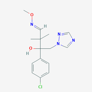 B165018 (4E)-2-(4-chlorophenyl)-4-methoxyimino-3,3-dimethyl-1-(1,2,4-triazol-1-yl)butan-2-ol CAS No. 126040-72-0