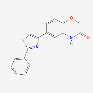 2H-1,4-Benzoxazin-3(4H)-one, 6-(2-phenyl-4-thiazolyl)-