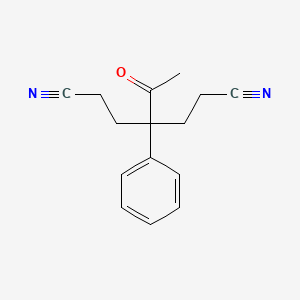 molecular formula C15H16N2O B1650185 4-Acetyl-4-phenylheptanedinitrile CAS No. 1146-14-1