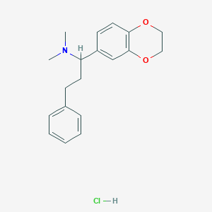 B165022 N,N-Dimethyl-alpha-(2-phenylethyl)-2,3-dihydro-1,4-benzodioxin-6-methanamine hydrochloride CAS No. 130397-03-4