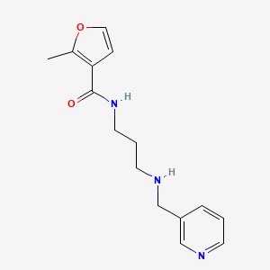 molecular formula C15H19N3O2 B1650223 2-methyl-N-[3-(pyridin-3-ylmethylamino)propyl]furan-3-carboxamide CAS No. 1153543-04-4