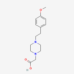 molecular formula C15H22N2O3 B1650225 2-[4-[2-(4-Methoxyphenyl)ethyl]piperazin-1-yl]acetic acid CAS No. 1155158-77-2