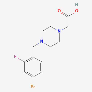 2-(4-(4-Bromo-2-fluorobenzyl)piperazin-1-yl)acetic acid