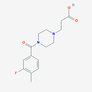 3-[4-(3-Fluoro-4-methylbenzoyl)piperazin-1-yl]propanoic acid