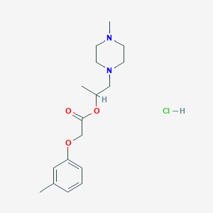 1-(4-Methylpiperazin-1-yl)propan-2-yl 2-(m-tolyloxy)acetate hydrochloride