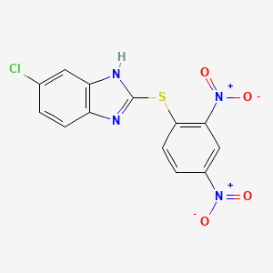 1H-Benzimidazole, 5-chloro-2-[(2,4-dinitrophenyl)thio]-