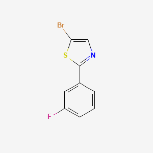 molecular formula C9H5BrFNS B1650251 5-溴-2-(3-氟苯基)-1,3-噻唑 CAS No. 1159814-31-9