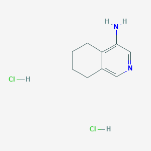 molecular formula C9H13ClN2 B1650257 5,6,7,8-Tetrahydroisoquinolin-4-ylamine dihydrochloride CAS No. 1159822-63-5