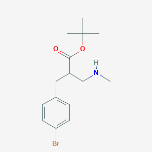 Tert-butyl 2-[(4-bromophenyl)methyl]-3-(methylamino)propanoate